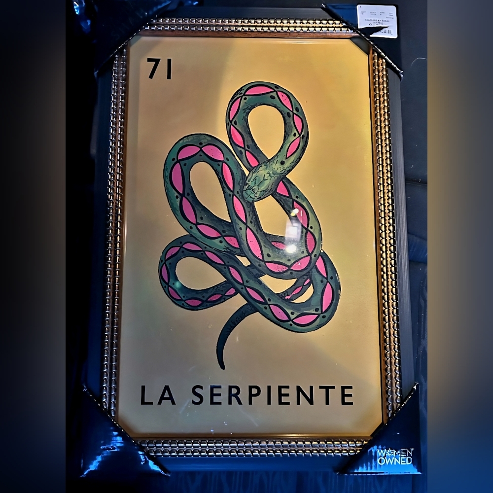Loteria #71 La Serpiente print by Sapna Shah